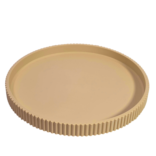 Large Ribbed Show Plate